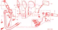 COMMODOS   POIGNEES (VTX1800C2/3/4) pour Honda VTX 1800 C de 2002