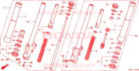 FOURCHE pour Honda VTX 1800 C de 2002