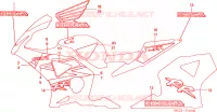 RAYURE/MARQUE(7) pour Honda CBR 954 FIREBLADE de 2002