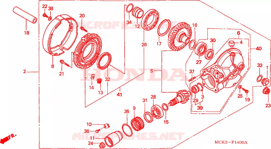 COUPLE CONIQUE Honda MOTO 1100 SHADOW 2001  VT1100C21