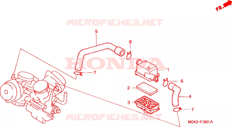 FILTRE A AIR SECONDAIRE Honda MOTO 1100 SHADOW 2000  VT1100C2Y