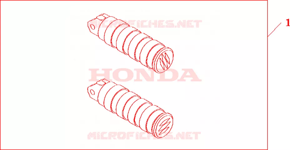 REPOSE PIEDS PILOTE Honda MOTO 1100 SHADOW 2004  VT1100C24