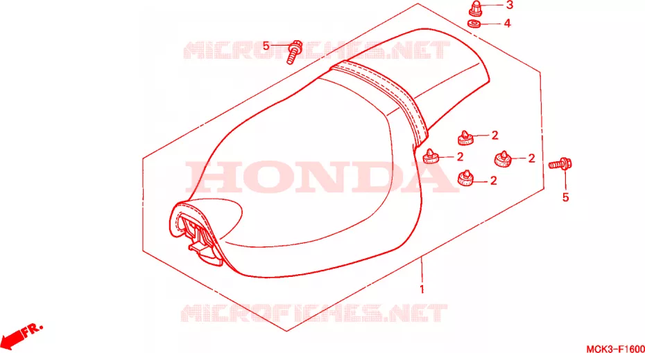SELLE Honda MOTO 1100 SHADOW 2001  VT1100C21