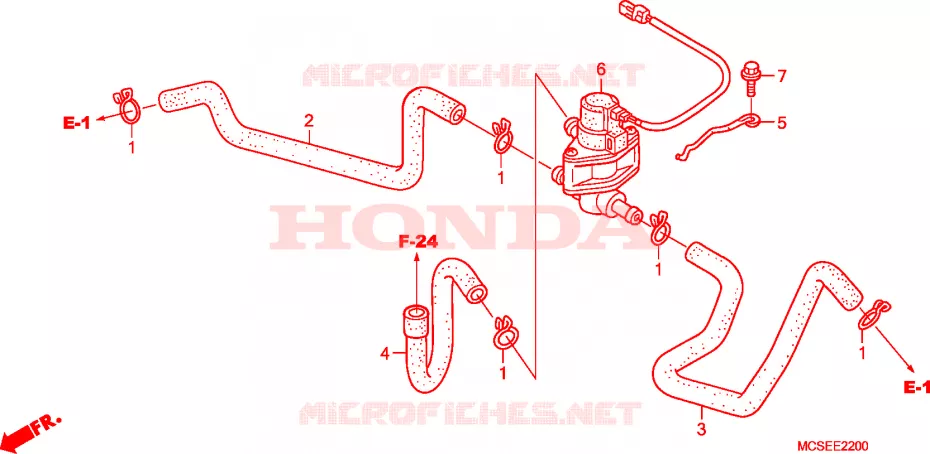 COMMANDE INJECTION D'AIR SOUPAPE Honda MOTO 1300 PAN-EUROPEAN 2011  ST1300AA