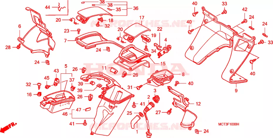 PROTEGE JAMBES Honda SCOOTER 600 SILVERWING 2001  FJS6001