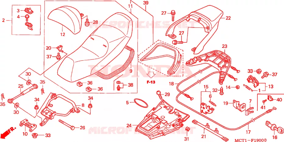 SELLE Honda SCOOTER 600 SILVERWING 2005  FJS600A4