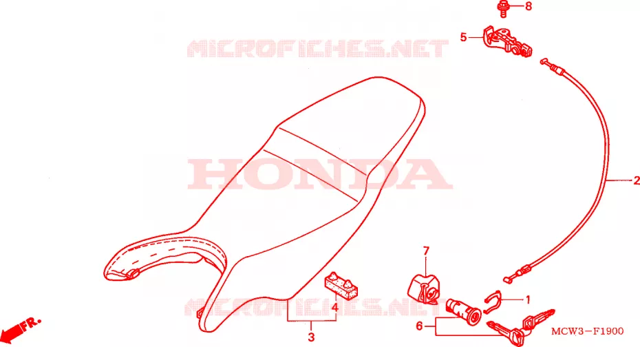 SELLE Honda MOTO 800 VFR 2002  VFR8002