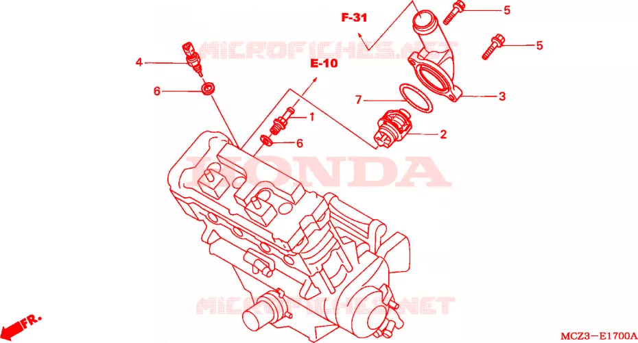 THERMOSTAT Honda MOTO 900 HORNET 2006  CB900F6