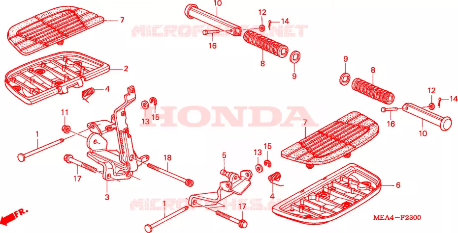 REPOSE PIED Honda MOTO 1300 VTX 2007  VTX1300S7