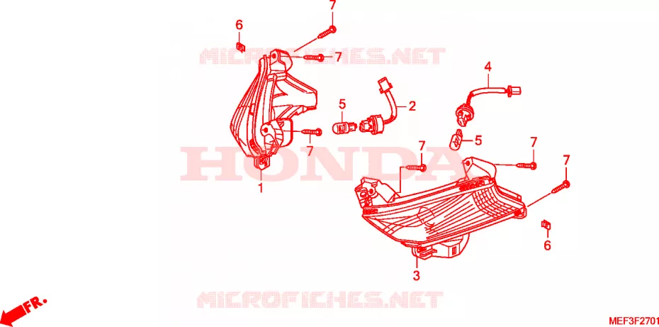 CLIGNOTANT(FJS400D9/FJS400A) Honda SCOOTER 400 SILVERWING 2015  FJS400D9