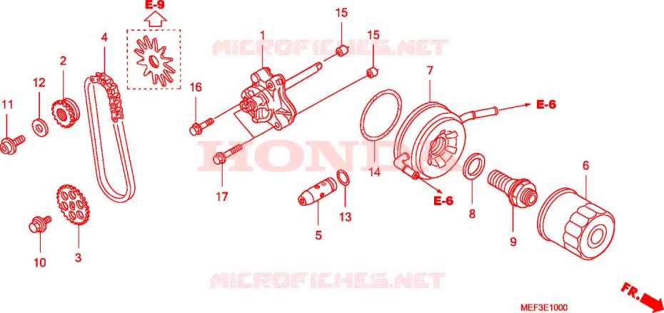 POMPE A HUILE Honda SCOOTER 400 SILVERWING 2010  FJS400D9