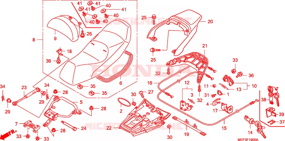 SELLE Honda SCOOTER 400 SILVERWING 2014  FJS400D9