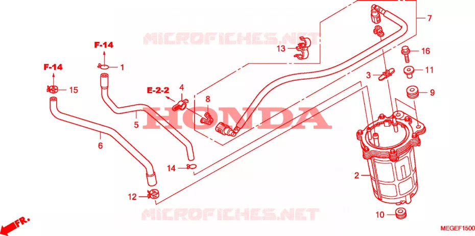 POMPE A ESSENCE Honda MOTO 750 SHADOW 2009  VT750C9