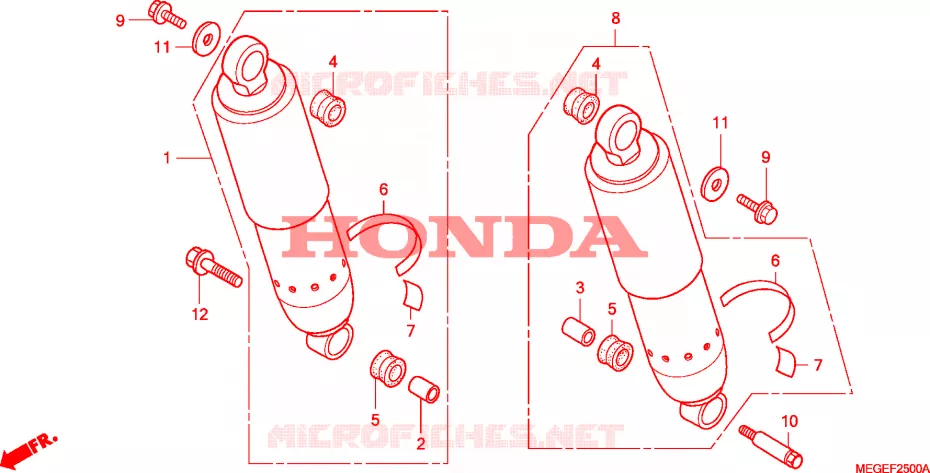 FILTRE A AIR Honda MOTO 750 SHADOW 2011  VT750CSB