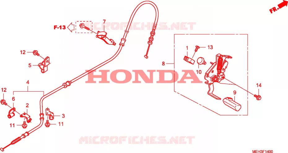 FREIN DE STATIONNEMENT Honda MOTO 700 DN01 2010  NSA700A9