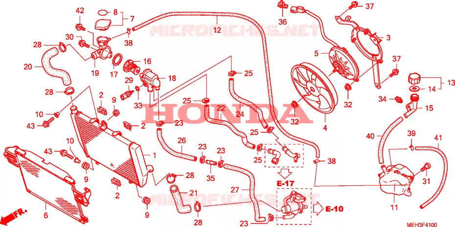 RADIATEUR Honda MOTO 700 DN01 2008  NSA700A8