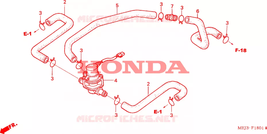 COMMANDE INJECTION D'AIR SOUPAPE Honda MOTO 1300 CB 2004  CB1300F3