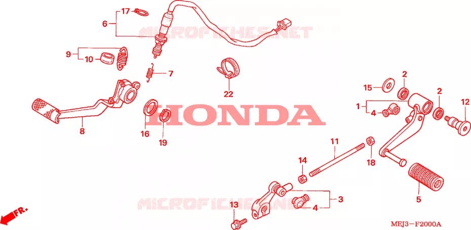 PEDALE Honda MOTO 1300 CB 2003  CB1300F3