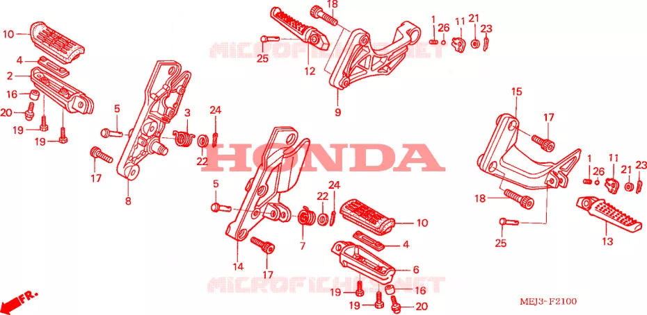 REPOSE PIED Honda MOTO 1300 CB 2004  CB1300F3