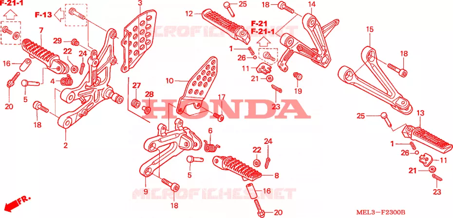 REPOSE PIED Honda MOTO 1000 CBR 2005  CBR1000RR5