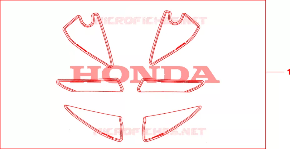 KIT DECO RACING Honda MOTO 600 CBR 2010  CBR600RAA