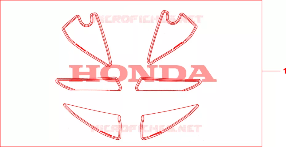 KIT DECO RACING Honda MOTO 600 CBR 2011  CBR600RAB