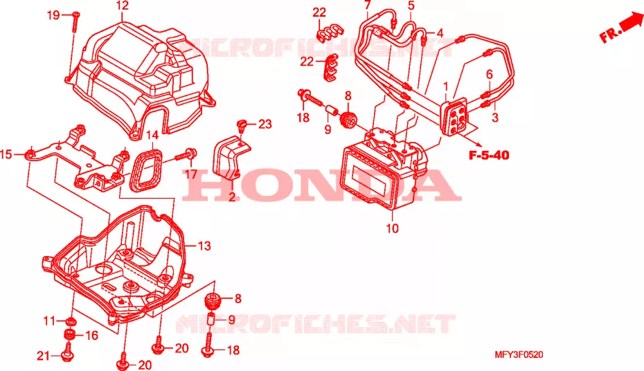 MODULATEUR ABS Honda MOTO 1300 VT 2010  VT1300CRAA_U