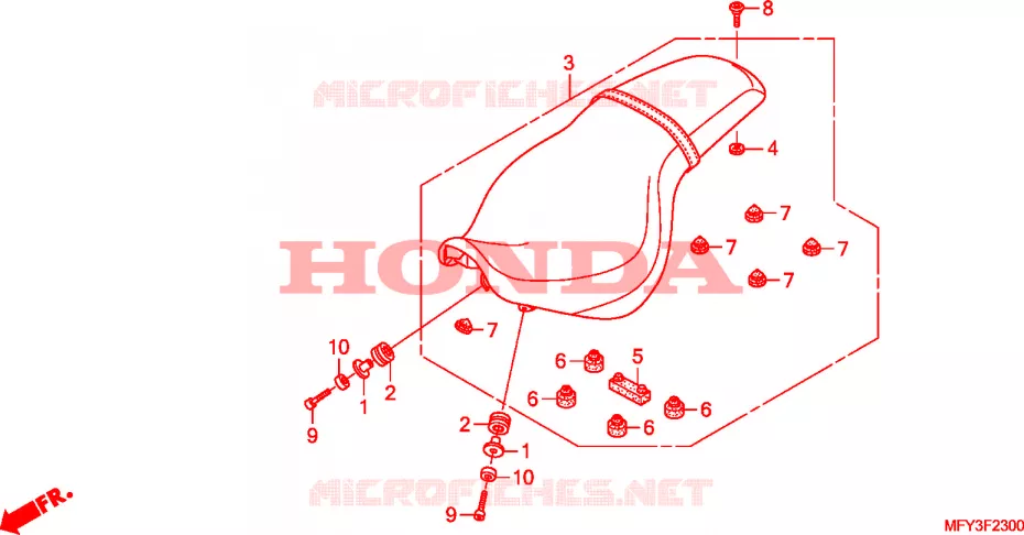 SELLE Honda MOTO 1300 VT 2012  VT1300CSAB