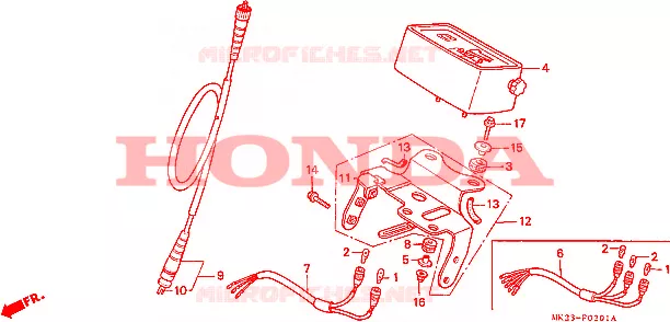 COMPTEUR Honda MOTO 600 XR 1987  XR600RH