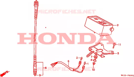 COMPTEUR Honda MOTO 600 XR 1990  XR600RL