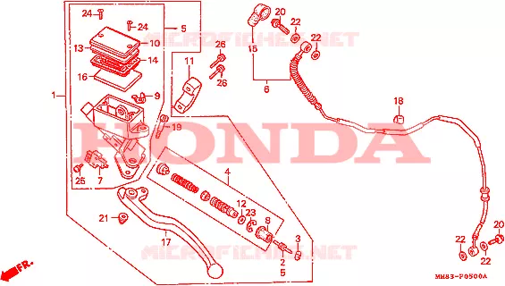 EMBRAYAGE Honda MOTO 1100 SHADOW 1992  VT1100CN