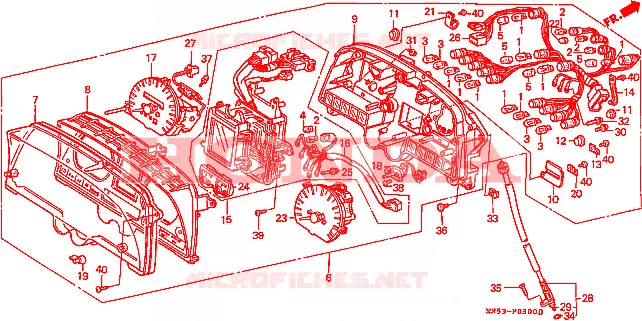 COMPTEUR Honda MOTO 1500 GOLD-WING 1991  GL1500AM