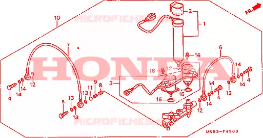 DISTRIBUTEUR D'AIR Honda MOTO 1500 GOLD-WING 1990  GL1500L