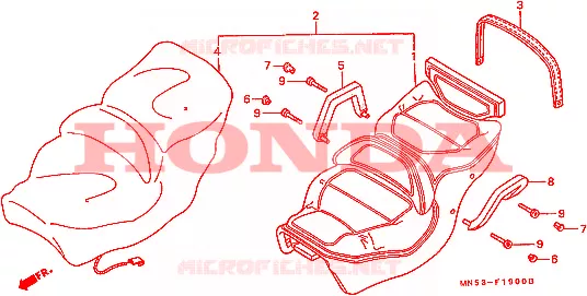 SELLE Honda MOTO 1500 GOLD-WING 1991  GL1500AM