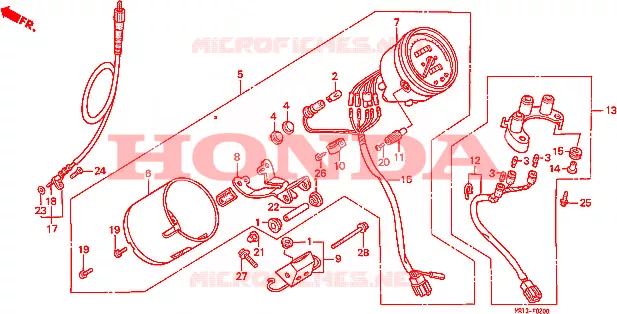 COMPTEUR Honda MOTO 600 SHADOW 1992  VT600CN