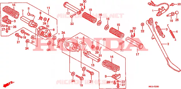 MARCHE(1) Honda MOTO 600 SHADOW 1993  VT600CP
