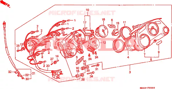 COMPTEUR Honda MOTO 500 CBR 1991  CBR500FM