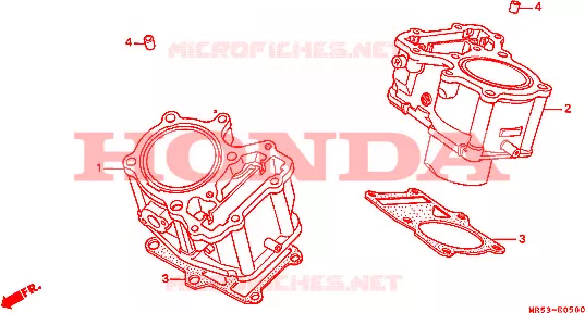CYLINDRE Honda MOTO 800 PC800 1990  PC800L