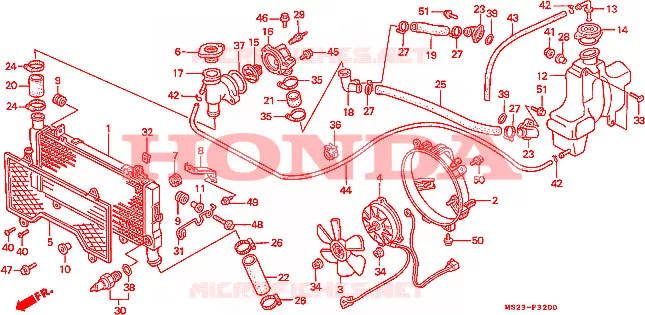 RADIATEUR Honda MOTO 1000 CBR 1991  CBR1000FM