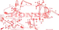 BEQUILLE   PEDALE pour Honda PAN EUROPEAN ST 1100 ABS de 1993