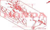 ETRIER DE FREIN ARRIERE pour Honda PAN EUROPEAN ST 1100 ABS de 1993