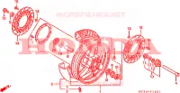 ROUE AVANT (ST1100AN/AP/AR) pour Honda PAN EUROPEAN ST 1100 ABS de 1993