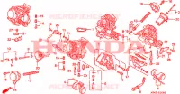 CARBURATEUR (PIECES CONSTITUTIVES) pour Honda VFR 750 de 1995