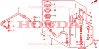 MAITRE CYLINDRE FREIN AR.(VFR750FR/FS/FT/FV) pour Honda VFR 750 de 1995