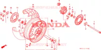 ROUE ARRIERE pour Honda CBR 900 RR de 1993