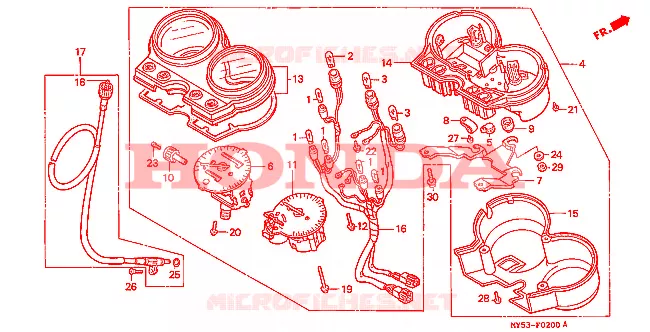 COMPTEUR Honda MOTO 500 CB 1994  CB500R