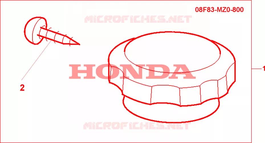 BOUCHON DE RADIATEUR CHROME Honda MOTO 1500 GOLD-WING 2001  GL1500CD1