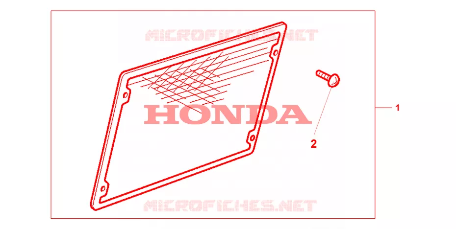 GRILLE DE RADIATEUR CHROME Honda MOTO 1500 GOLD-WING 2000  GL1500CTY