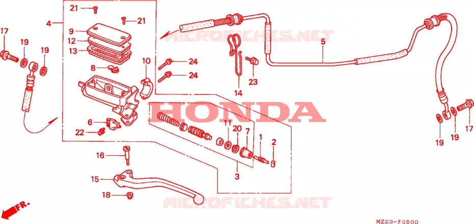 MAITRE-CYLINDRE Honda MOTO 1000 CBR 1995  CBR1000FS