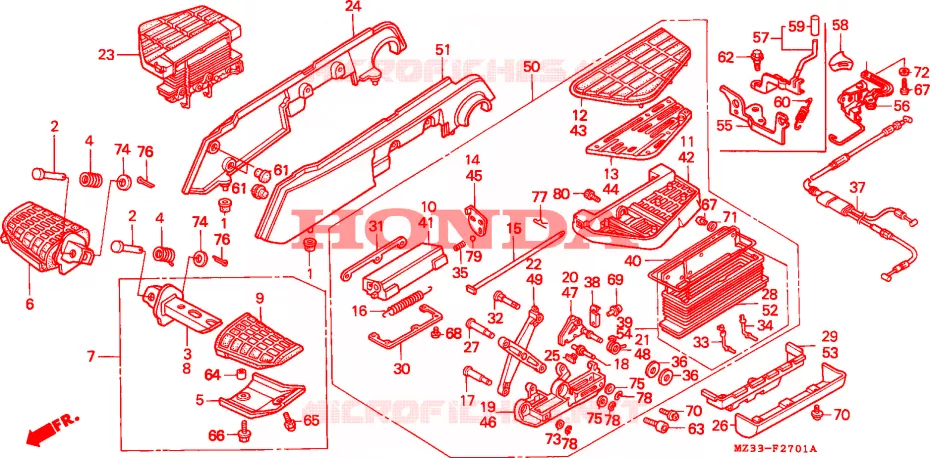 MARCHE  Honda MOTO 1500 GOLD-WING 1996  GL1500SET